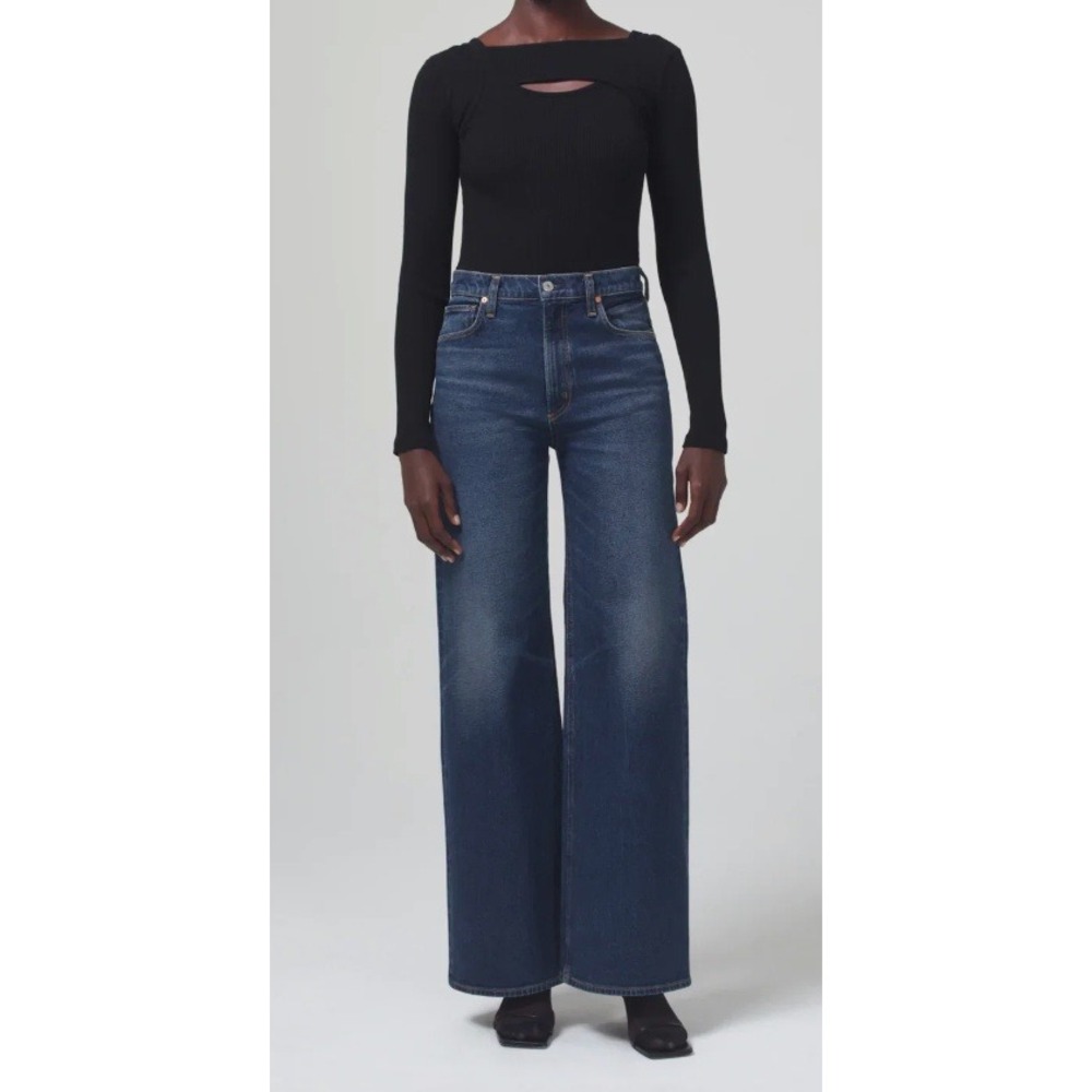 CITIZENS OF HUMANITY Paloma Baggy Jeans Indigo Everdeen Women's Size 27 Wide